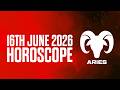 ♈ Aries Horoscope June 16 2026 | Unstoppable Energy &amp; Big Wins | Daily Astrology