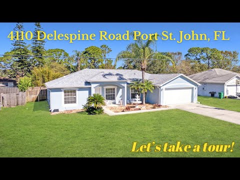 4110 Delespine Road | Video Tour | Home For Sale | Port St. John, FL 32927