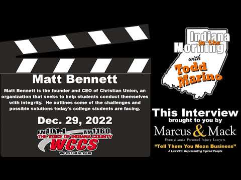 Indiana in the Morning Interview: Matt Bennett (12-29-22)