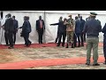 watch President Mnangagwa arrive for Mwenezi Marula plant and rally