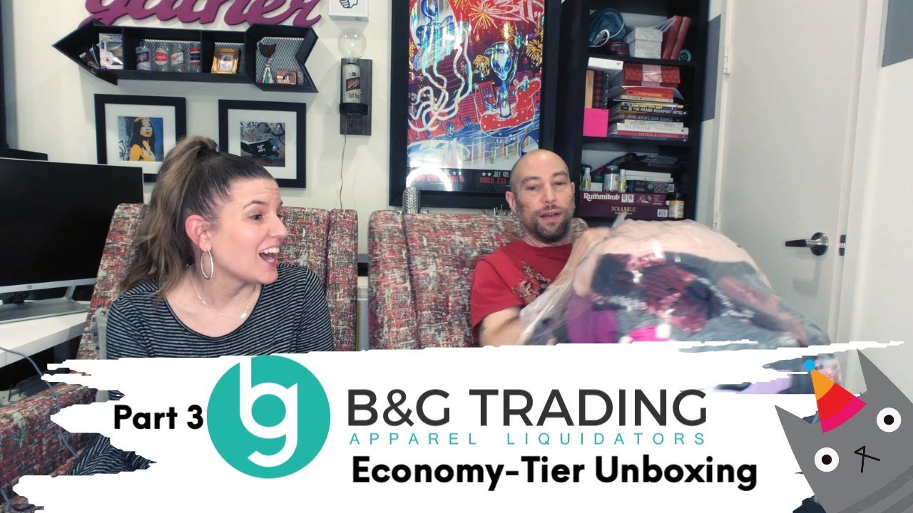 B&G Trading Unboxing HALF PALLET Economy The Hustle Couple Poshmark eBay Mercari Resellers Journey