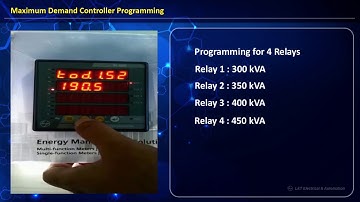 L&T Max Demand Controller(WL 6000) Programming