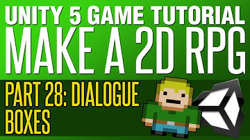 Unity RPG Tutorial #28   Dialogue Boxes