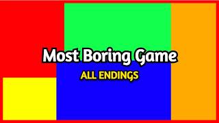 Roblox MOST BORING GAME | All Endings