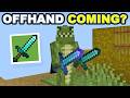 Offhand Support Coming? Combat Update? Minecraft Preview 26.20.20 (Speculation)