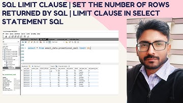 SQL limit Clause | Set the number of rows returned by SQL | Limit Clause in Select Statement SQL