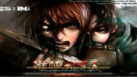 Background dan sound mobile legend X Attack On Titan No Password