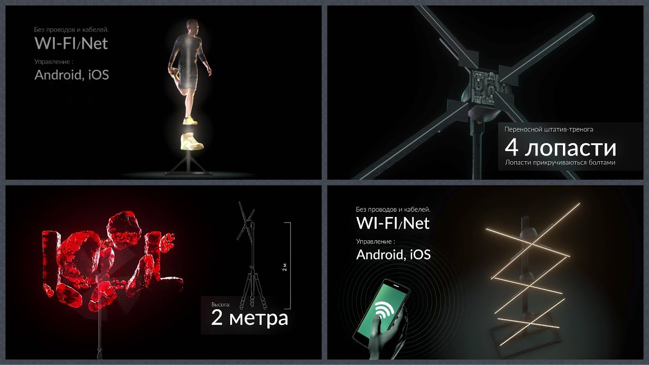 Голографический стенд | 3D оборудование для рекламы | Видео стенд из ...