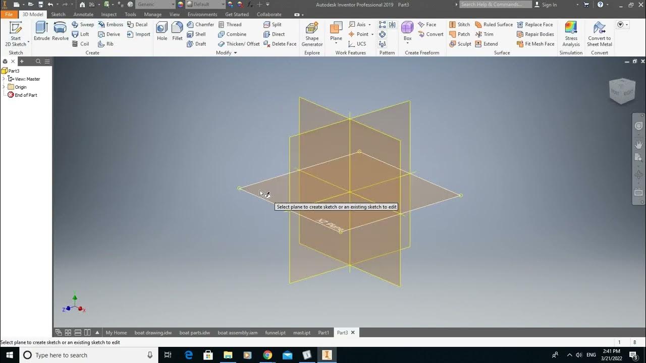 4 Drawing Funnel on Inventor YouTube