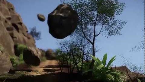 Cryengine: Testing DOF & Rock Avalanches Induced by Bomb Explosion