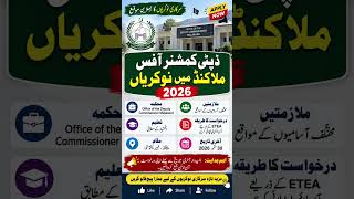 Deputy Commissioner Malakand Jobs 2026 | ETEA Jobs | Latest Government Jobs