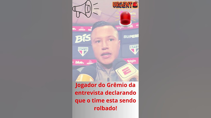 🚨🚨 BOMBA!!! JOGADOR DO GRÊMIO DA ENTREVISTA DECLARANDO QUE O TIME FOI ROUBADO A 5 RODADAS. #shorts