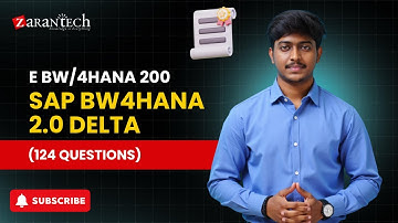 E_BW4HANA200 - SAP BW4HANA 2.0 Delta (124 Questions) | ZaranTech DotCom