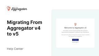 Migrating From Aggregator v4 to v5