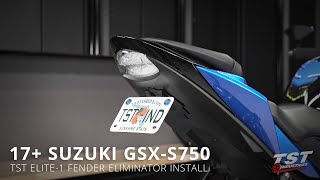 How to install an Elite-1 Fender Eliminator on a 2017+ Suzuki GSX-S750 by TST Industries