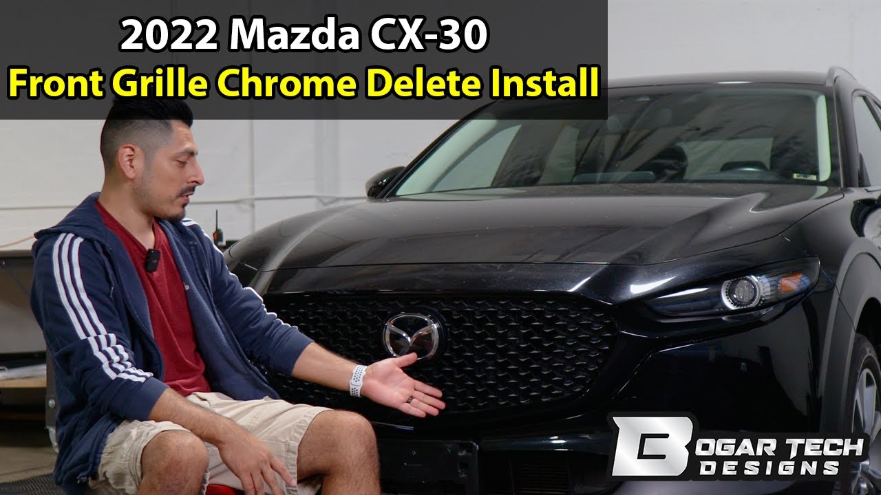 Mazda CX-30 2020-2025 Передняя решетка хром Удалить Установить