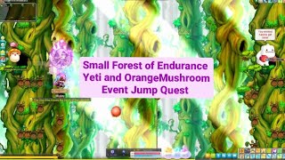 [Maplesea] Small Forest of Endurance: Event Jump Quest Yeti and Orange Mushroom screenshot 3