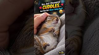 ❤️😂 Bro Just Discovered Cuddles… And Now He’s Never Going Back! 🐿️🥹
