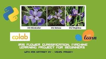 Iris Flower Classification, machine learning project for beginners using python