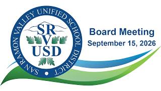 09-15-2026 SRVUSD Board of Education Meeting Update