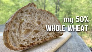 My 50% WHOLE WHEAT sourdough recipe. A tasty and healthy sourdough bread recipe. | by JoyRideCoffee My 50% WHOLE WHEAT sourdough recipe. A tasty and healthy sourdough bread recipe. | by JoyRideCoffee