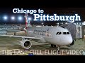 Full Flight: American Airlines A319 Chicago to Pittsburgh (ORD-PIT)