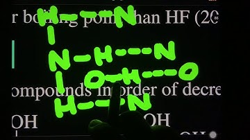 Hydrogen Bonds & Boiling Points Comparison