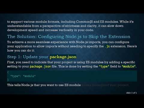 How to Make Node.js Imports Work Without the .js Extension