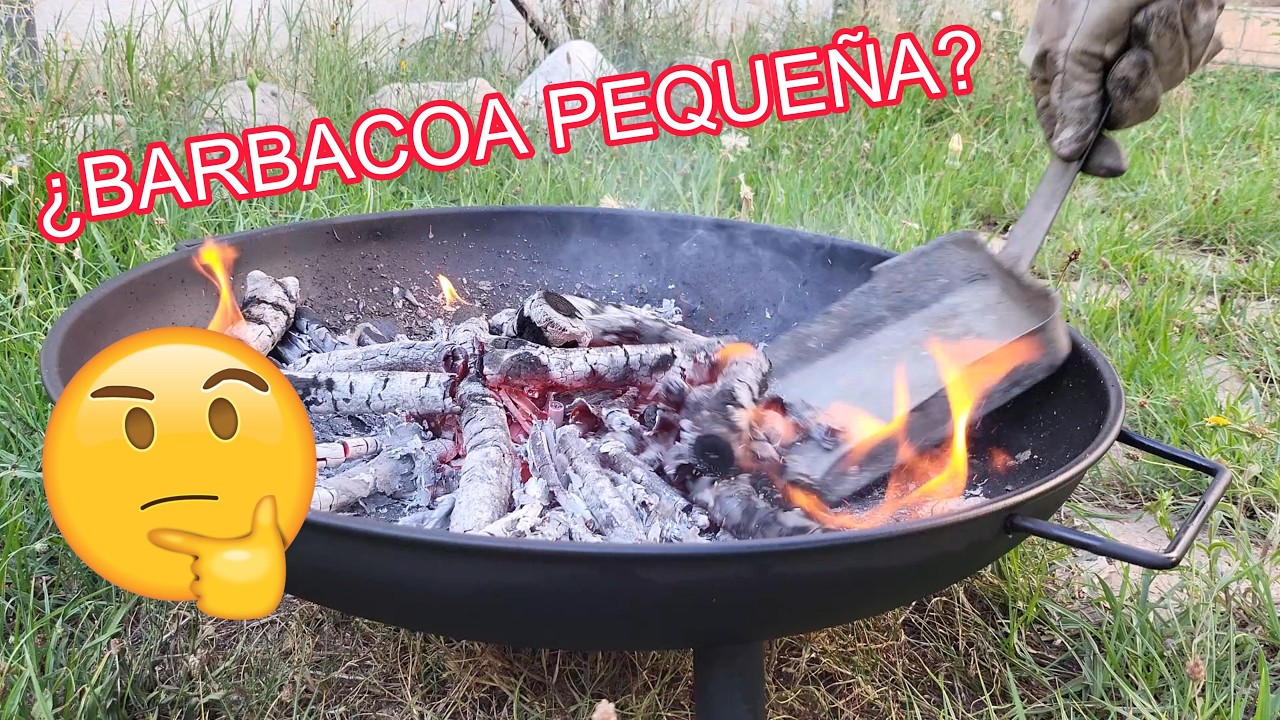 Brasero de jardín para barbacoa pequeña brasero exterior de leña