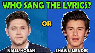 Who Sang The Lyrics? (Niall Horan or Shawn Mendes)