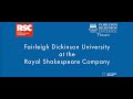 FDU at the Royal Shakespeare Company