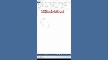 Rabbit 🐇 drawing ms word shortcut key | #computer #tipsandtricks #shortcutkeys #msword
