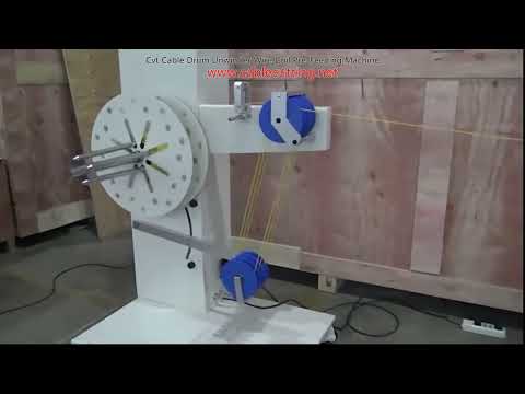 CVT Cable Drum Unwinder and Wire Coil Pre-Feeding Machine