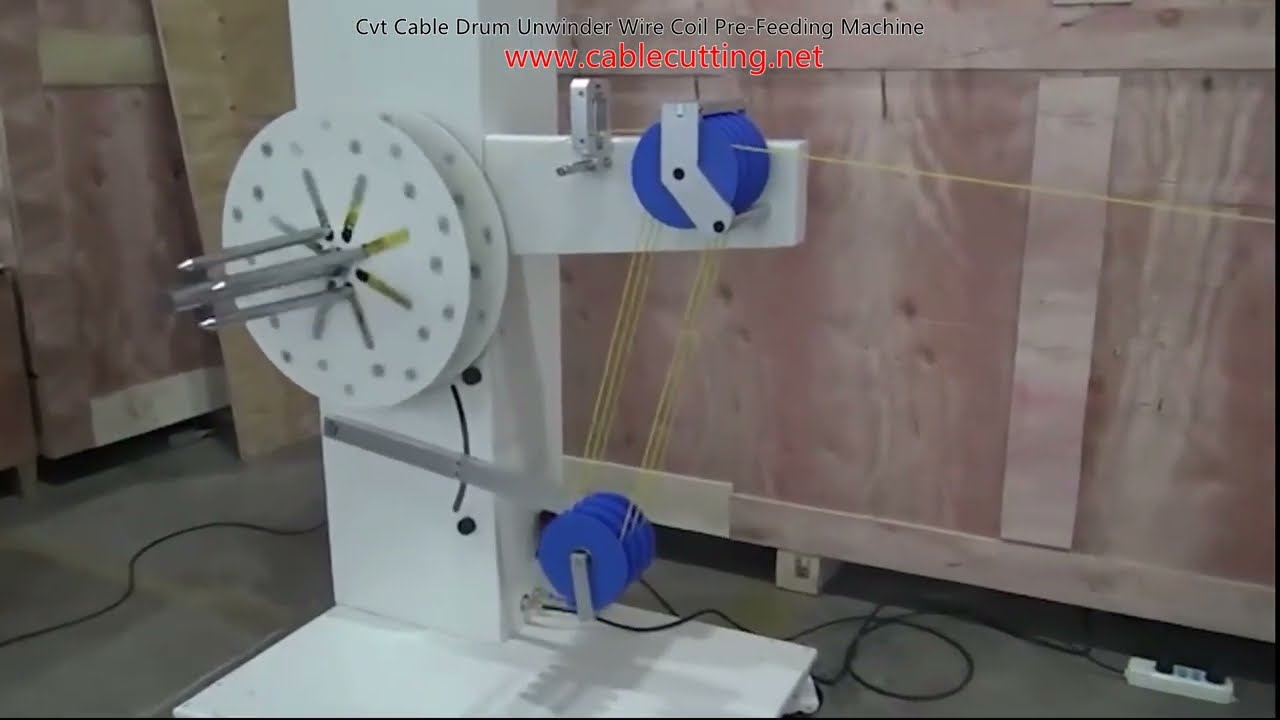 Cvt Cable Drum Unwinder Wire Coil Pre Feeding Machine