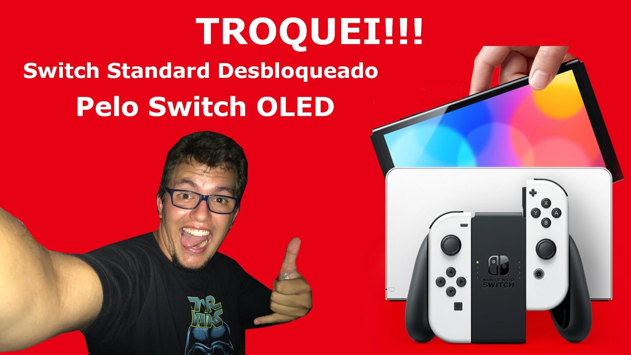 Nintendo Switch Oled + 10 Jogos Desbloqueado