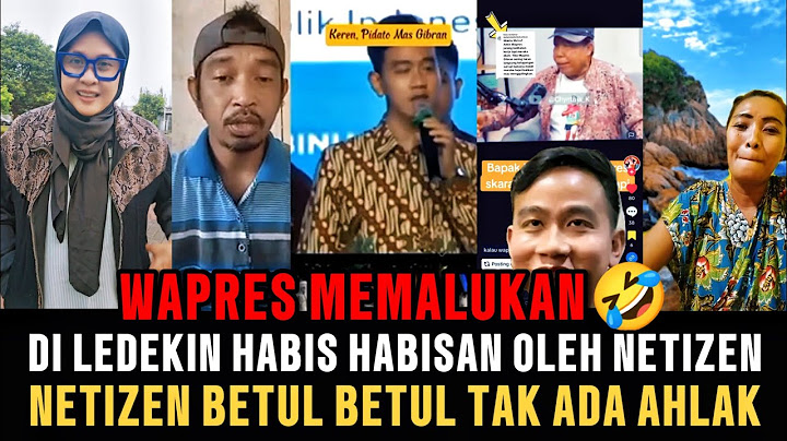 NGAKAK🤣‼️WAPRES PLANGA PLONGO DI LEDEKIN NETIZEN‼️SEMAKIN TAK ADA AHLAK NETIZEN🤣❓