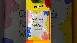 Colour recognition worksheets #colour #shorts #worksheets #kids