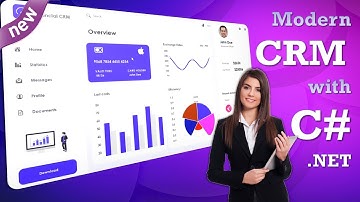 New Modern CRM Dashboard using Visual Studio C# .NET with source code  #dotnet #csharp #ui
