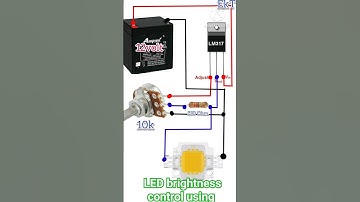 LED brightness control using potentiometer #shorts #experiment #electricalvideo