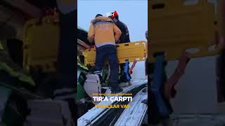 Otobüs Tira Arkadan Çarpti