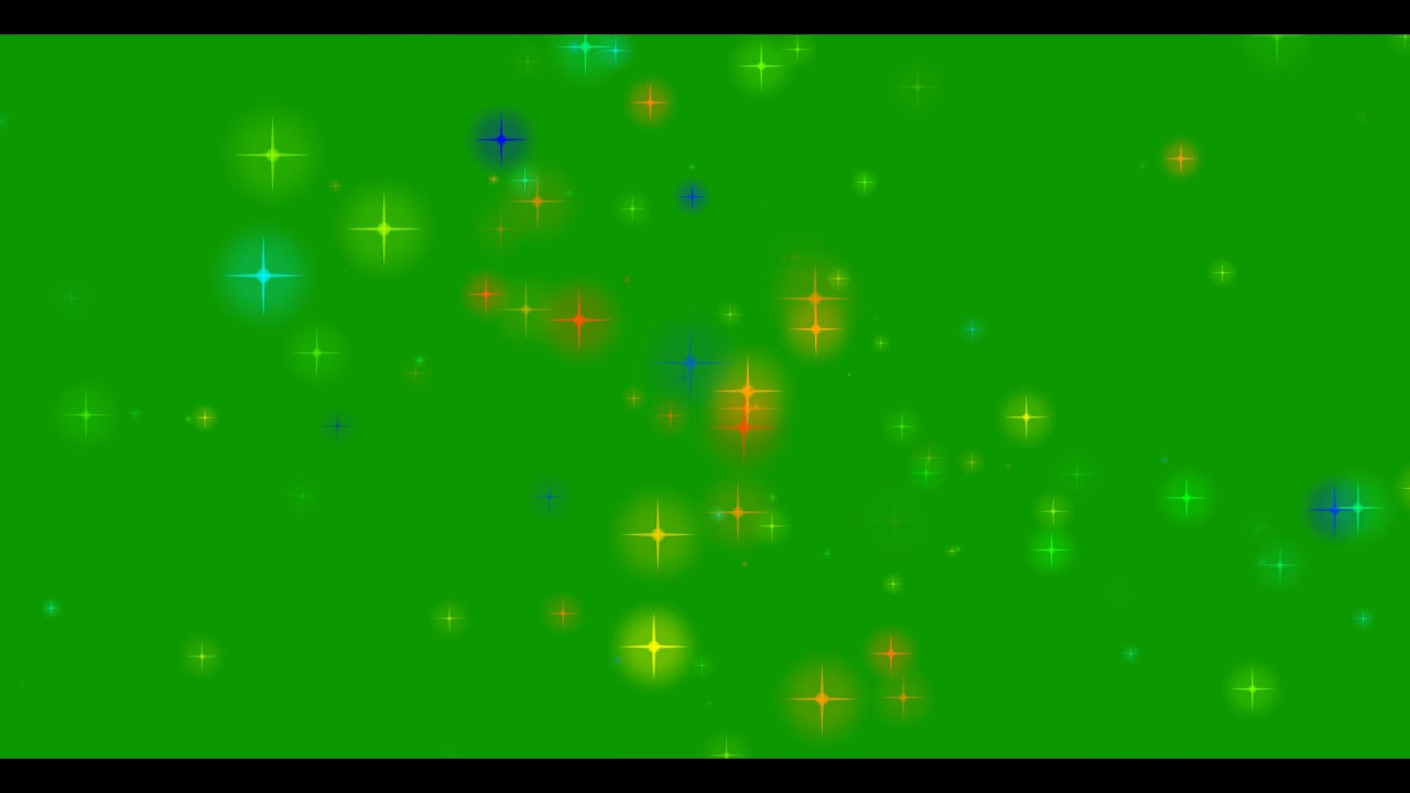 Star particles green screen background motion video effects 1920X1080