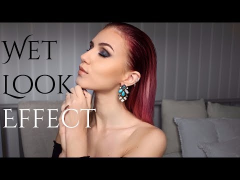 How to: WET LOOK EFFECT - Slick Back Hairstyle | Stella