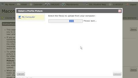 First login and set up of D2L