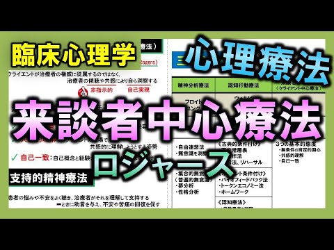 【臨床心理学⑦】来談者中心療法・支持的精神療法と三大心理療法のまとめ【理学療法士・作業療法士】