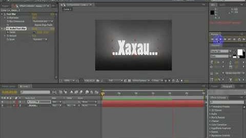 Intro Shine Text Tutorial (after Effect) cs5