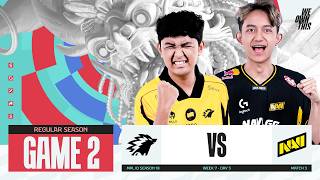 ONIC vs NAVI | Regular Season Week 7 Day 3 | Game 2 | #MPLIDS18