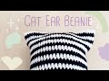 아이돌 고양이 모자 뜨기 / 코바늘 모자뜨기 / Cat Ear Beanie / korea idol cat ear hat / 韓国のアイドル風ねこみみ帽子