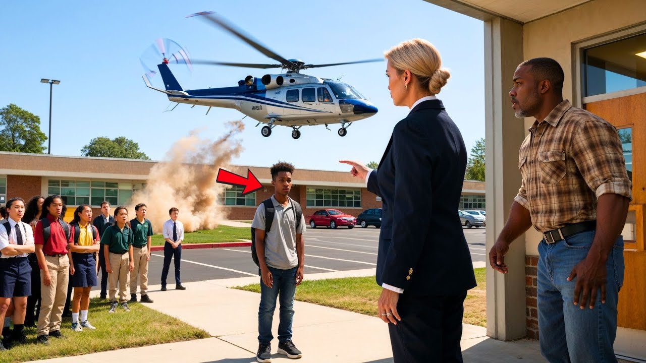 Diretor expulsa filho de agricultor negro; no dia seguinte, helicóptero de bilionário chega à escola