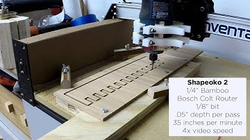 Cutting a box joint jig template with a CNC (non instructional)