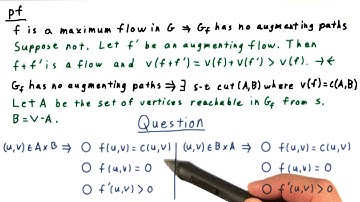 Flows Across the Cut Quiz - GT - Computability, Complexity, Theory: Algorithms